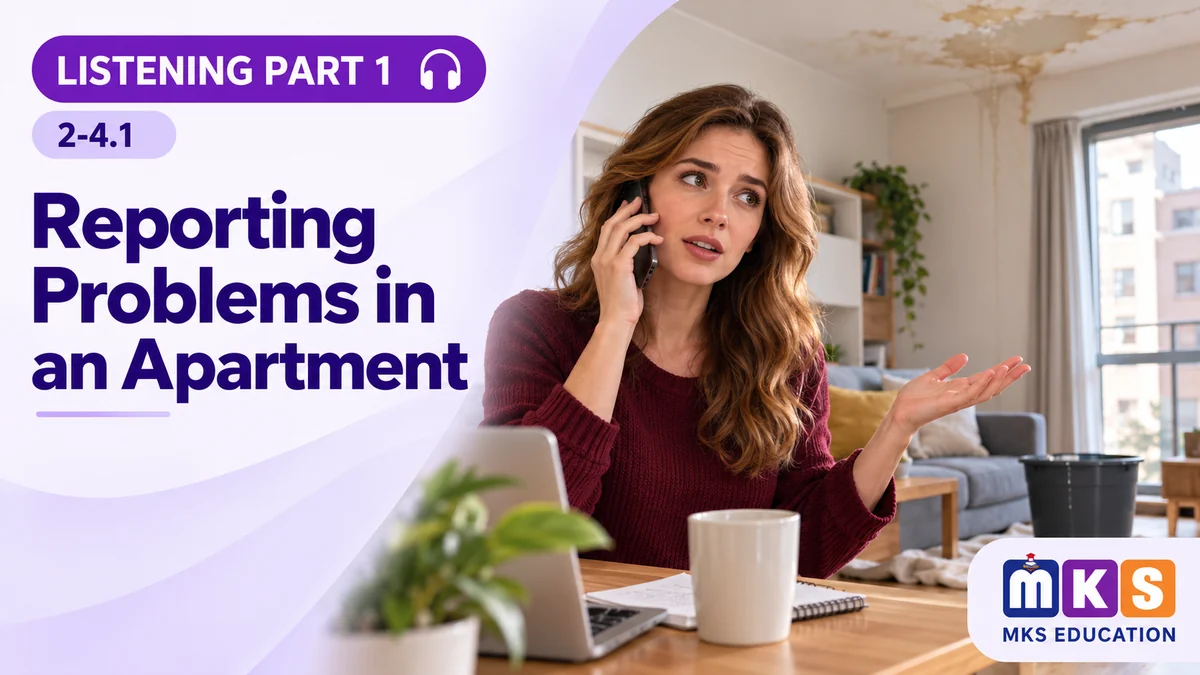 Listening 2-4.1 — Reporting Problems in an Apartment