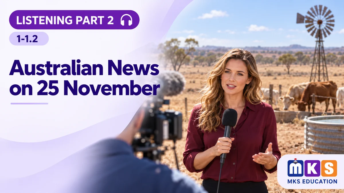 Listening 1-1.2 — Australian News on 25 November