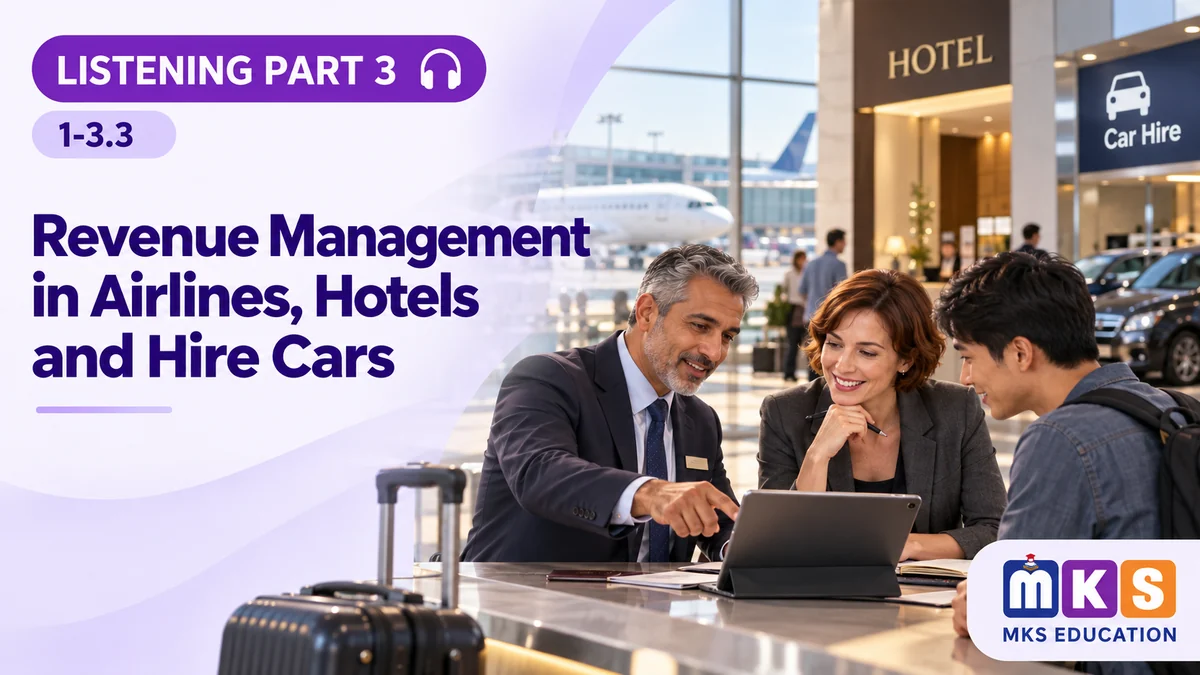 Listening 1-3.3 — Revenue Management in Airlines, Hotels and Hire Cars