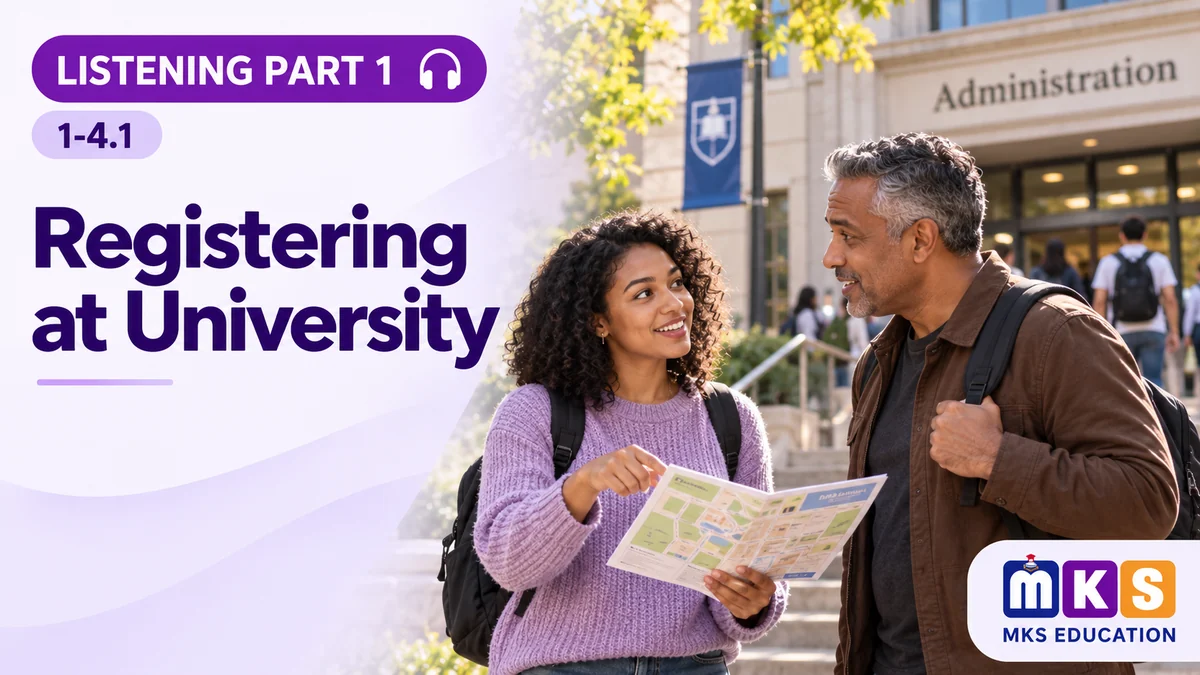 Listening 1-4.1 — Registering at University