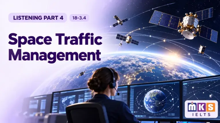 Space Traffic Management — IELTS listening, test 18-3.4.