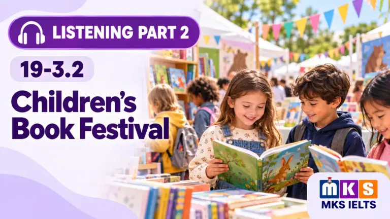 Children's Book Festival — IELTS listening, test 19-3.2.