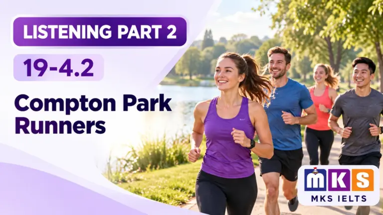 Compton Park Runners — IELTS listening, test 19-4.2.