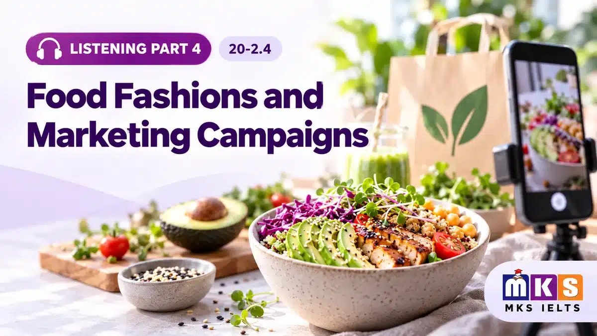 Listening 20-2.4 — Food Fashions and Marketing Campaigns