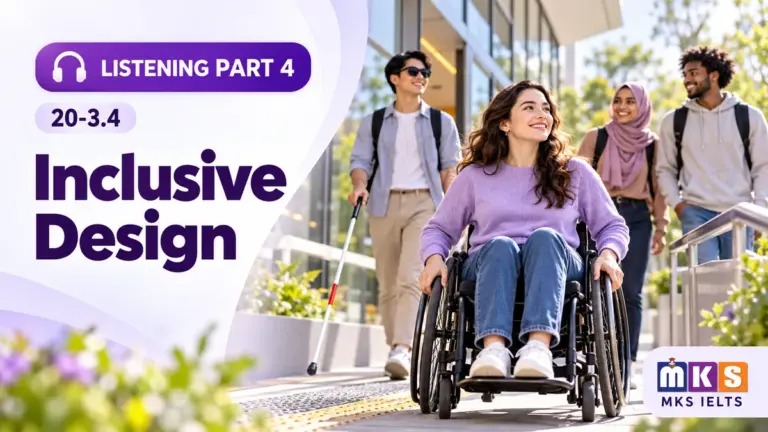 Inclusive Design — IELTS listening, test 20-3.4.