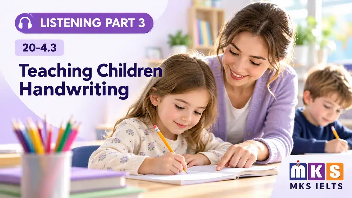Listening 20-4.3 — Teaching Children Handwriting