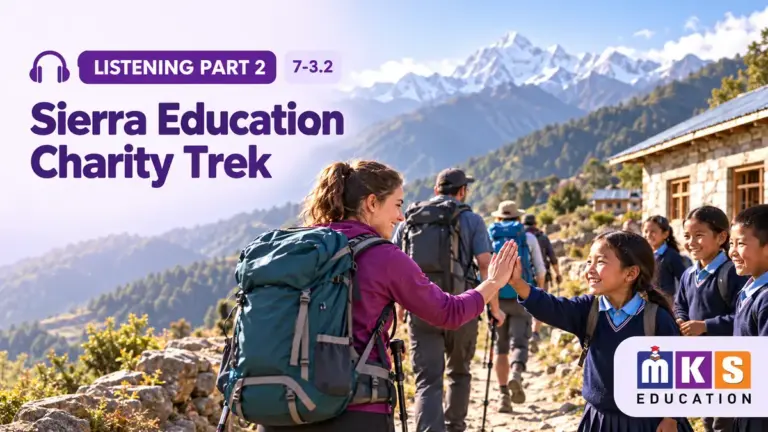 Sierra Education Charity Trek — IELTS listening, test 7-3.2.