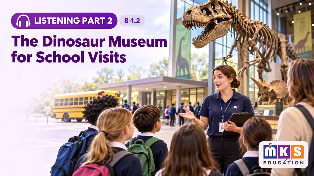 Listening 8-1.2 — The Dinosaur Museum for School Visits