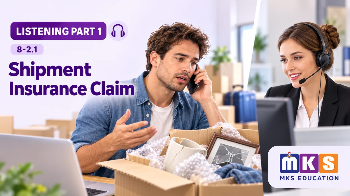 Listening 8-2.1 — Insurance Claim for Damaged Belongings