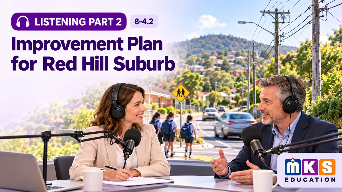 Listening 8-4.2 — Improvement Plan for Red Hill Suburb