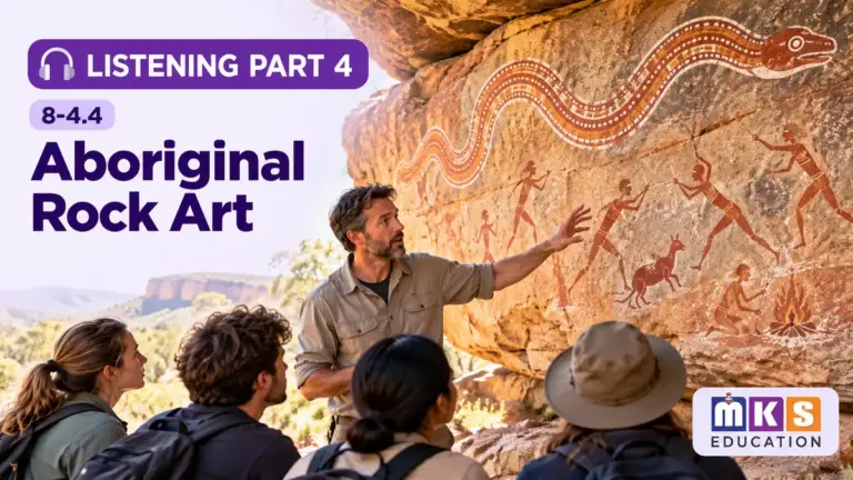 Aboriginal Rock Art — IELTS listening, test 8-4.4.