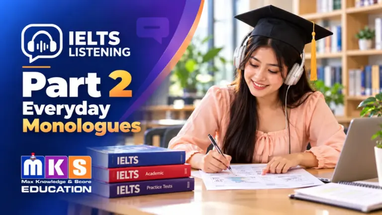 IELTS LISTENING Part 2: graduate student practising listening
