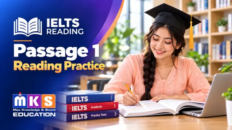 IELTS READING Passage 1: graduate student practising reading