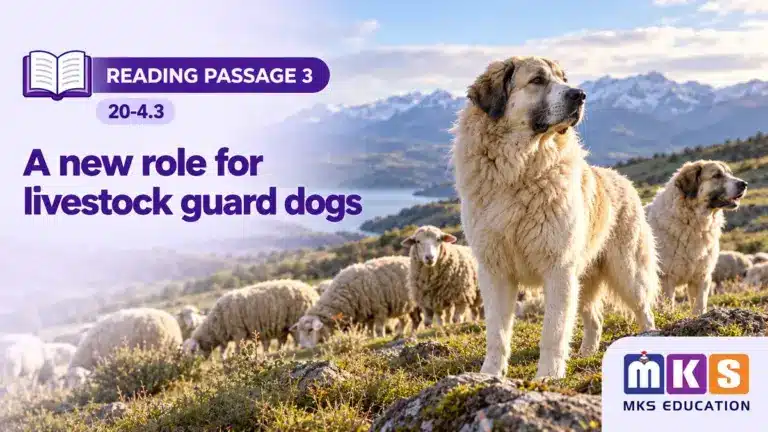 Reading 20-4.3 — A new role for livestock guard dogs — MKS Education cover