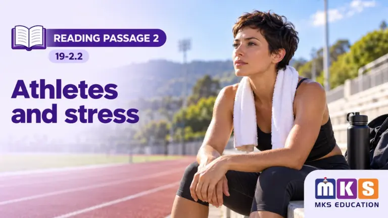 Reading 19-2.2 — Athletes and stress — MKS Education cover