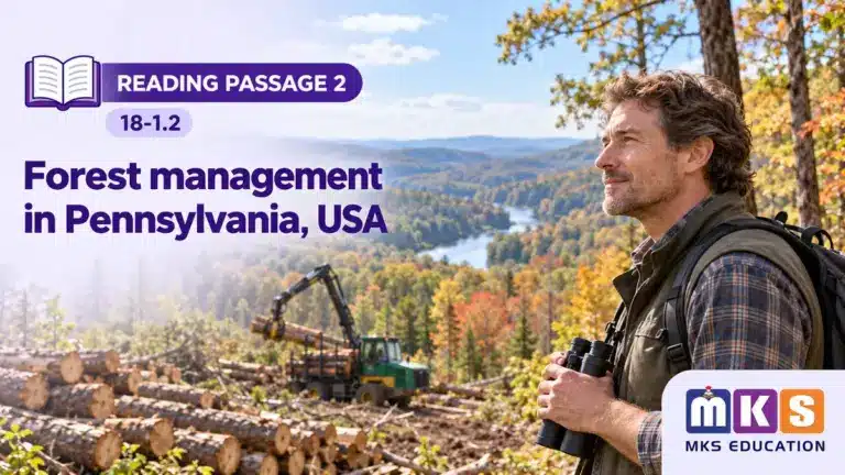 Reading 18-1.2 — Forest management in Pennsylvania, USA — MKS Education cover
