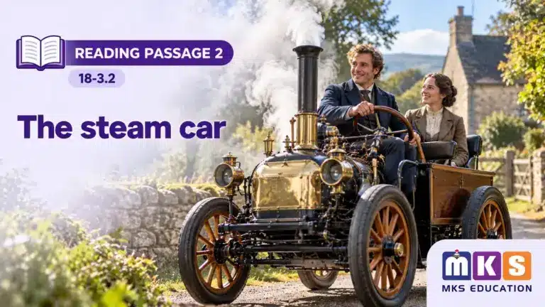Reading 18-3.2 — The steam car — MKS Education cover