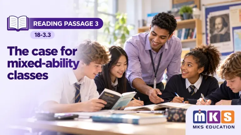 Reading 18-3.3 — The case for mixed-ability classes — MKS Education cover
