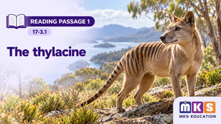 Reading 17-3.1 — The thylacine — MKS Education cover