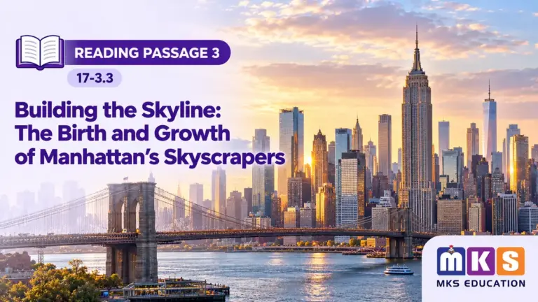 Reading 17-3.3 — Building the Skyline: The Birth and Growth of Manhattan's Skyscrapers — MKS Education cover
