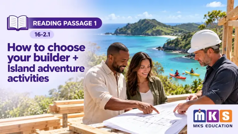 Reading 16-2.1 — How to choose your builder + Island adventure activities — MKS Education cover