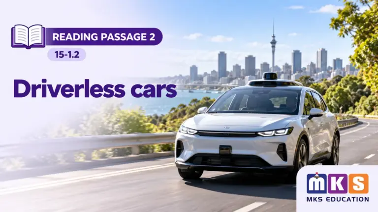 Reading 15-1.2 — Driverless cars — MKS Education cover