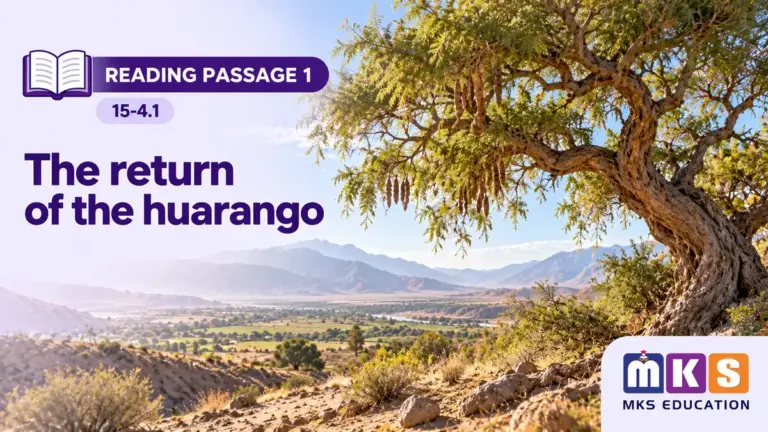 Reading 15-4.1 — The return of the huarango — MKS Education cover