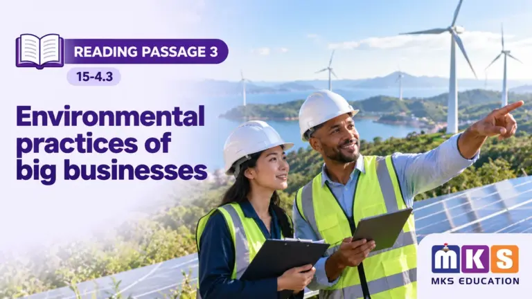 Reading 15-4.3 — Environmental practices of big businesses — MKS Education cover