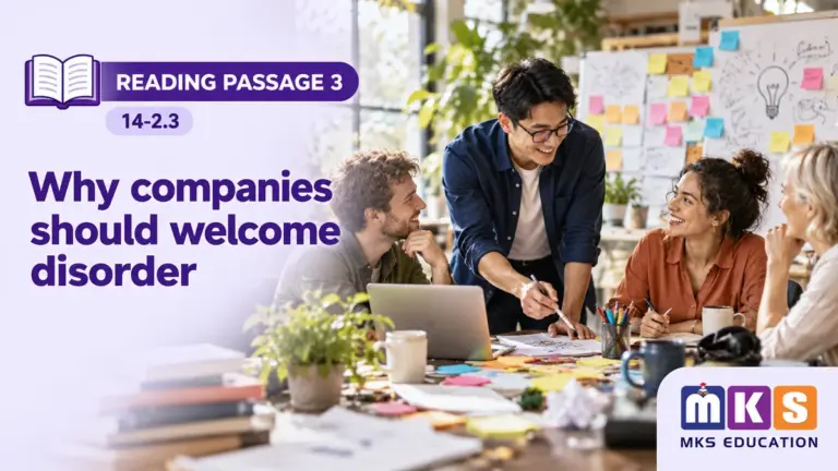 Reading 14-2.3 — Why companies should welcome disorder — MKS Education cover