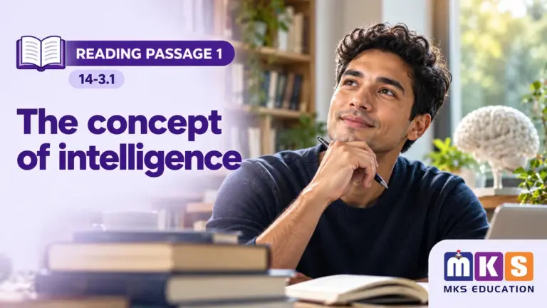 Reading 14-3.1 — The concept of intelligence — MKS Education cover