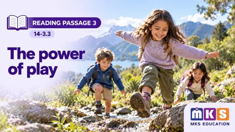 Reading 14-3.3 — The power of play — MKS Education cover