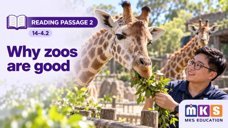 Reading 14-4.2 — Why zoos are good — MKS Education cover