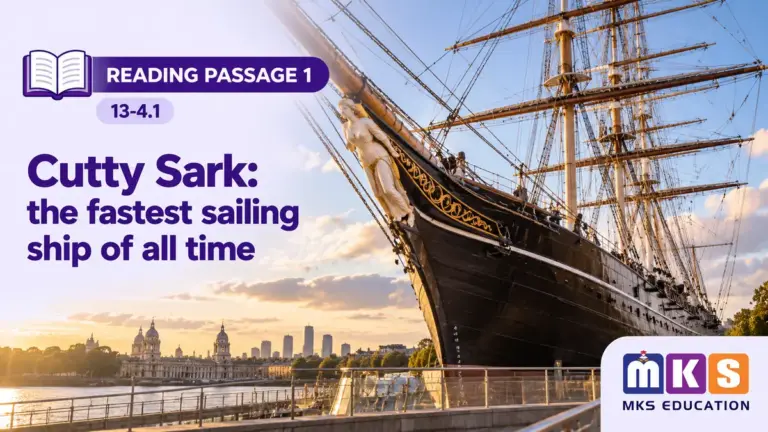 Reading 13-4.1 — Cutty Sark: the fastest sailing ship of all time — MKS Education cover