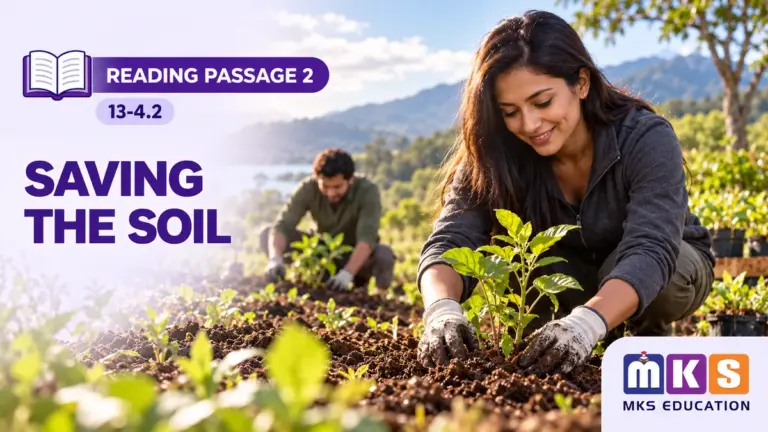 Reading 13-4.2 — SAVING THE SOIL — MKS Education cover