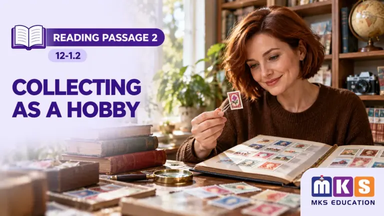 Reading 12-1.2 — COLLECTING AS A HOBBY — MKS Education cover