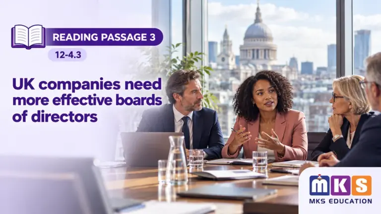 Reading 12-4.3 — UK companies need more effective boards of directors — MKS Education cover
