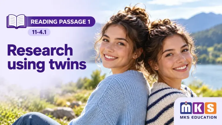 Reading 11-4.1 — Research using twins — MKS Education cover