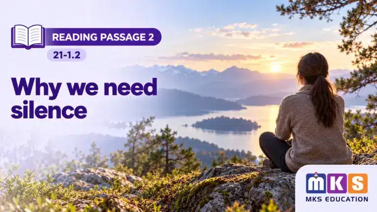 Reading 21-1.2 — Why we need silence — MKS Education cover