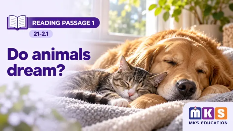 Reading 21-2.1 — Do animals dream? — MKS Education cover