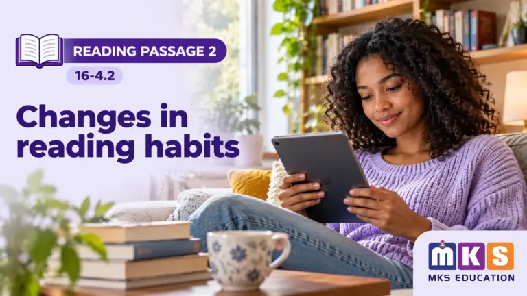 Reading 16-4.2 — Changes in reading habits — MKS Education cover