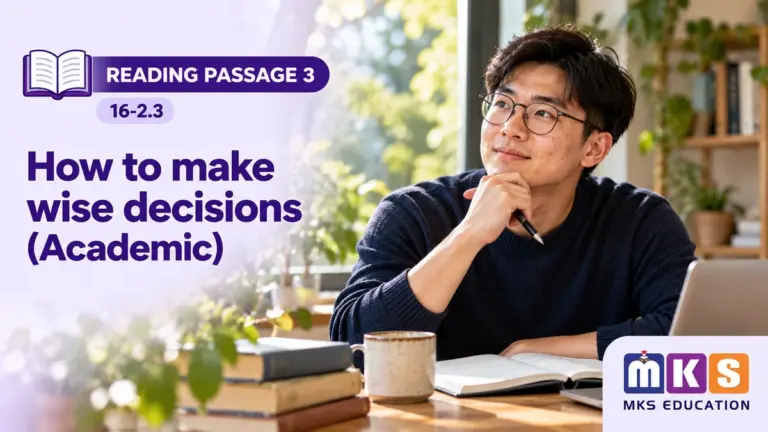 Reading 16-2.3 — How to make wise decisions (Academic) — MKS Education cover
