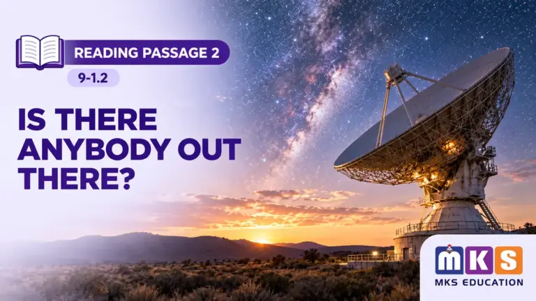 Reading 9-1.2 — IS THERE ANYBODY OUT THERE? — MKS Education cover