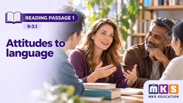 Reading 9-3.1 — Attitudes to language — MKS Education cover