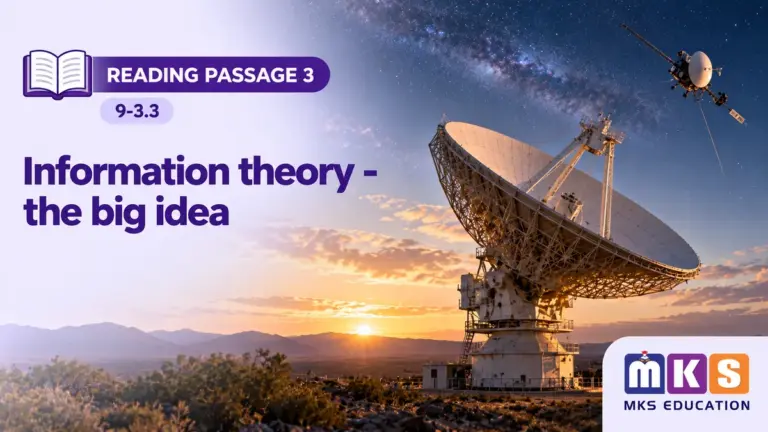 Reading 9-3.3 — Information theory - the big idea — MKS Education cover