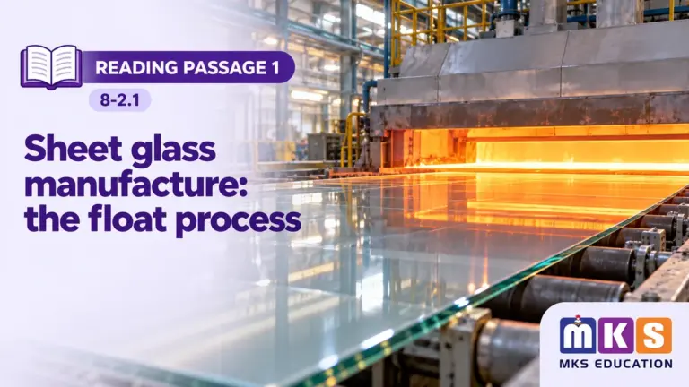 Reading 8-2.1 — Sheet glass manufacture: the float process — MKS Education cover