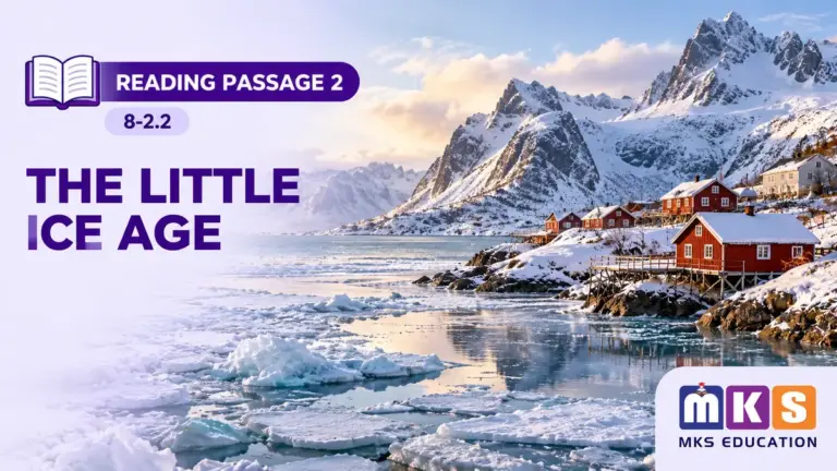 Reading 8-2.2 — THE LITTLE ICE AGE — MKS Education cover