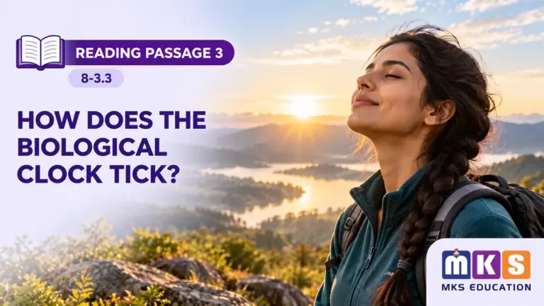 Reading 8-3.3 — HOW DOES THE BIOLOGICAL CLOCK TICK? — MKS Education cover
