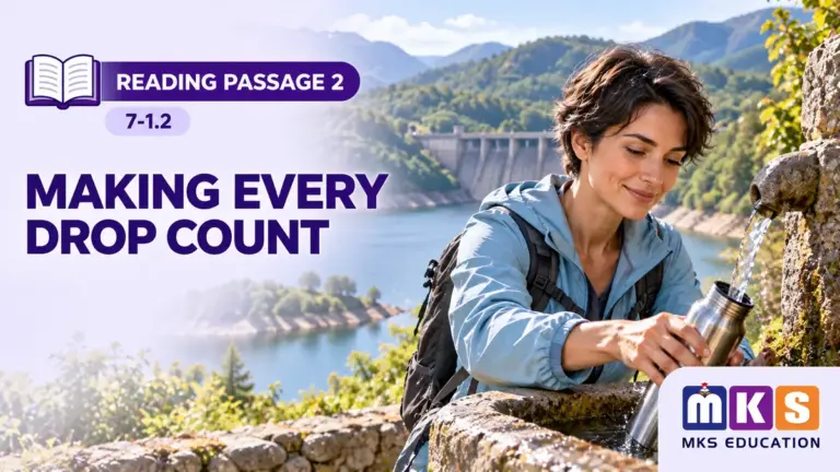 Reading 7-1.2 — MAKING EVERY DROP COUNT — MKS Education cover