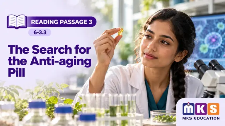 Reading 6-3.3 — The Search for the Anti-aging Pill — MKS Education cover