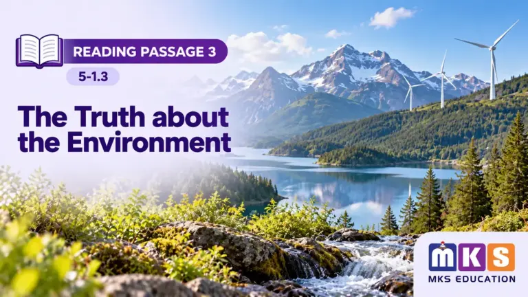 Reading 5-1.3 — The Truth about the Environment — MKS Education cover